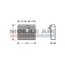 1700V071 VAN WEZEL Испаритель, кондиционер