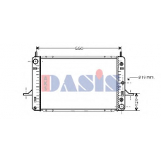 090200N AKS DASIS Радиатор, охлаждение двигателя