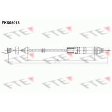 FKS05018 FTE Трос, управление сцеплением