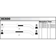 XC600 QUINTON HAZELL Комплект проводов зажигания