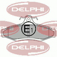 LP1424 DELPHI Комплект тормозных колодок, дисковый тормоз