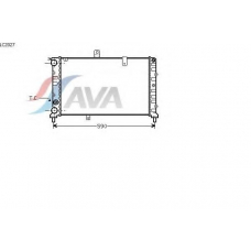 LC2027 AVA Радиатор, охлаждение двигателя