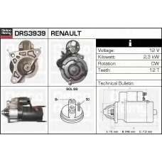 DRS3939 DELCO REMY Стартер