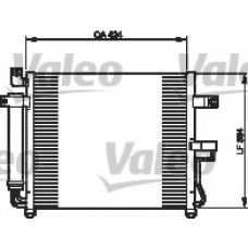 818073 VALEO Конденсатор, кондиционер