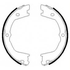 MFR638 MINTEX Комплект тормозных колодок, стояночная тормозная с