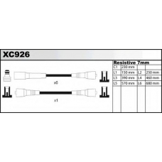 XC926 QUINTON HAZELL Комплект проводов зажигания