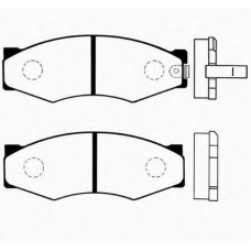 J PA-133AF JAPANPARTS Комплект тормозных колодок, дисковый тормоз