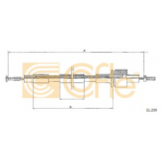 11.239 COFLE Трос, управление сцеплением