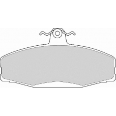 FD6386N NECTO Комплект тормозных колодок, дисковый тормоз