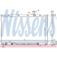 67505 NISSENS Радиатор, охлаждение двигателя