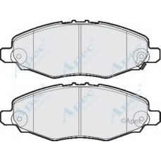 PAD1599 APEC Комплект тормозных колодок, дисковый тормоз