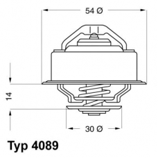 4089.92D WAHLER Термостат, охлаждающая жидкость