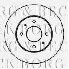 BBD5063 BORG & BECK Тормозной диск