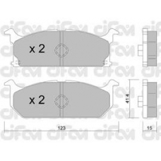822-416-0 CIFAM Комплект тормозных колодок, дисковый тормоз