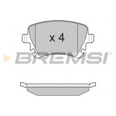 BP3130 BREMSI Комплект тормозных колодок, дисковый тормоз