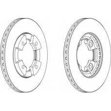 DDF290-1 FERODO Тормозной диск