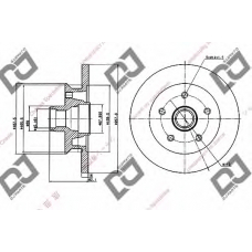 BD2062 DJ PARTS Тормозной диск