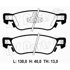 IBR-1900 IPS Parts Комплект тормозных колодок, дисковый тормоз