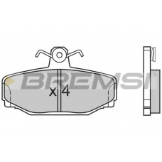 BP2542 BREMSI Комплект тормозных колодок, дисковый тормоз