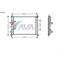 FTA2201 AVA Радиатор, охлаждение двигателя