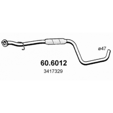 60.6012 ASSO Средний глушитель выхлопных газов