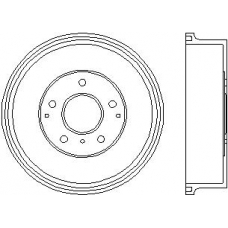 MBD129 MINTEX Тормозной барабан