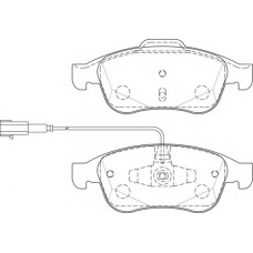 FD7499A NECTO Комплект тормозных колодок, дисковый тормоз