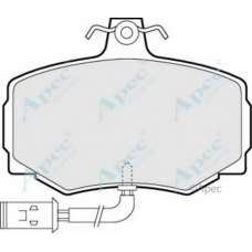 PAD540 APEC Комплект тормозных колодок, дисковый тормоз