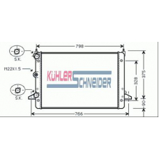 2300131 KUHLER SCHNEIDER Радиатор, охлаждение двигател