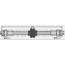 BBH6956 BORG & BECK Тормозной шланг