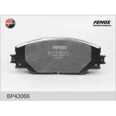 BP43066 FENOX Комплект тормозных колодок, дисковый тормоз
