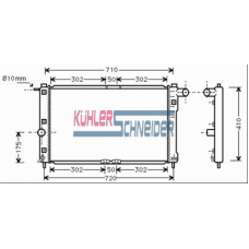 5200071 KUHLER SCHNEIDER Радиатор, охлаждение двигател