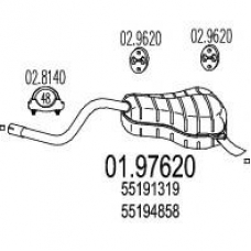01.97620 MTS Глушитель выхлопных газов конечный