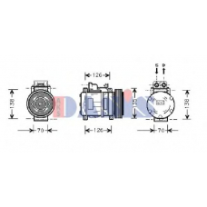 850709N AKS DASIS Компрессор, кондиционер