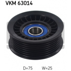 VKM 63014 SKF Паразитный / ведущий ролик, поликлиновой ремень