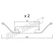 KIT.104 fri.tech. Комплектующие, колодки дискового тормоза