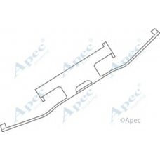 KIT521 APEC Комплектующие, тормозные колодки