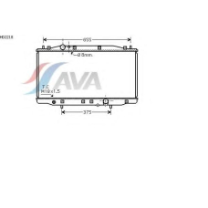 HD2218 AVA Радиатор, охлаждение двигателя