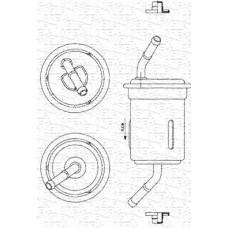 213908910300 MAGNETI MARELLI Фильтр топливный