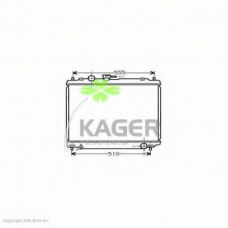 31-0675 KAGER Радиатор, охлаждение двигателя