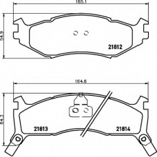 8DB 355 008-221 HELLA Комплект тормозных колодок, дисковый тормоз