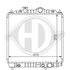 8122123 DIEDERICHS Радиатор, охлаждение двигателя