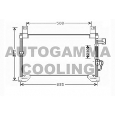 104441 AUTOGAMMA Конденсатор, кондиционер