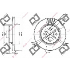 BD1286 DJ PARTS Тормозной диск