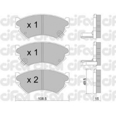 822-411-0 CIFAM Комплект тормозных колодок, дисковый тормоз