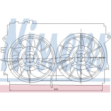 85234 NISSENS Вентилятор, охлаждение двигателя