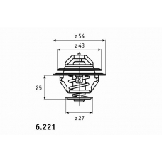 B.346.74 BEHR Термостат, охлаждающая жидкость