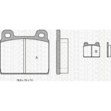 8110 10203 TRIDON Brake pads - front