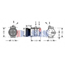 850903N AKS DASIS Компрессор, кондиционер