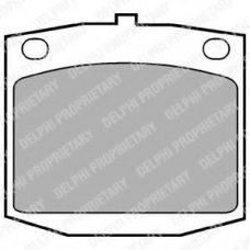 LP166 DELPHI Комплект тормозных колодок, дисковый тормоз